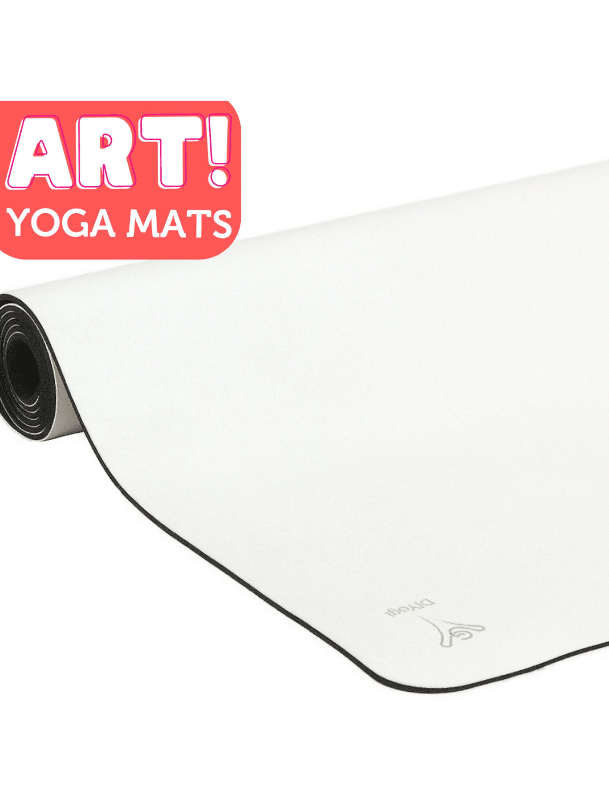 DIYogi™ Art Yoga Mat White Make Your Own Yoga Mat Design